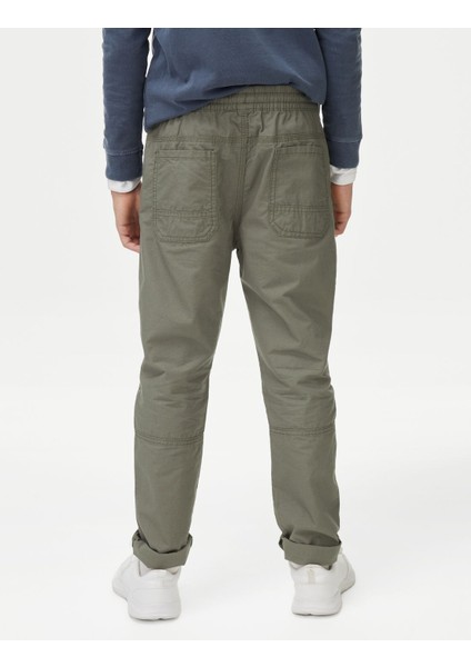 Saf Pamuklu Regular Fit Pantolon