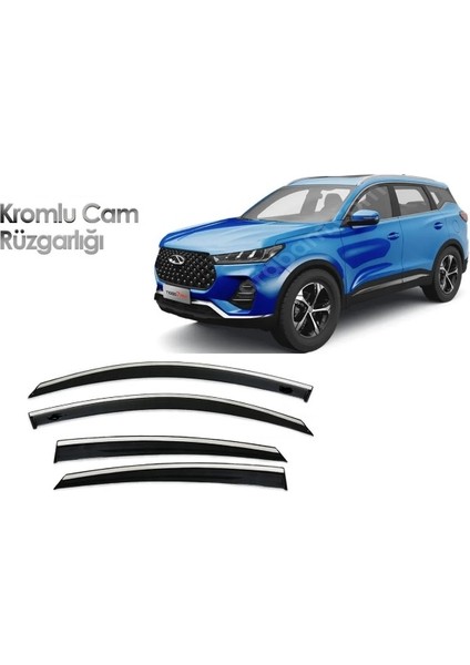 Chery Tıggo 7 Pro 2020-2023 Kromlu Cam Rüzgarlığı 4'lü Set