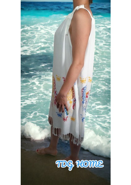 Beach Breeze Peştemal Deniz Elbisesi %100 Pamuk