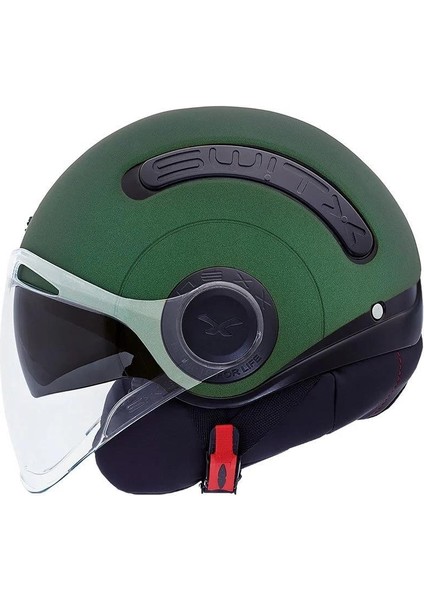 Sx.10 Mat Yeşil Yarım Kask