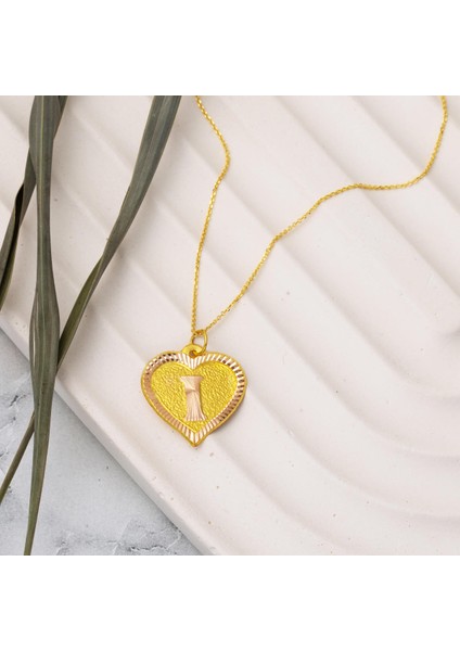 14 Ayar I Harfi Altın Zincirli Kolye indirimleri