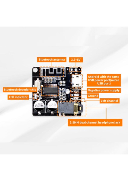 VHM-314 Bluetooth 5.0 Ses Müzik Mp3 Modülü Devre Kartı -Bluetooth 5.0 Ses Müzik Alıcı Modülü Devre Kartı 5V Alıcı VHM-314 Bluetooth 5.0 Mp3 Modül Ses Alıcı Kartı Kablosuz Müzik indirimleri