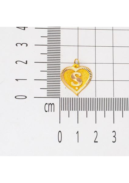 Ş Harfi Kalpli 14 Ayar Altın Kolye modelleri