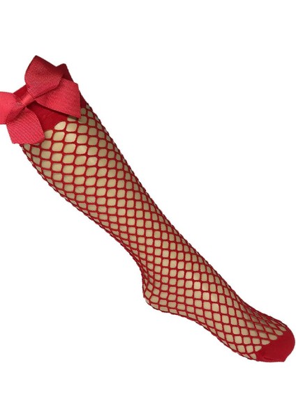 Fiyonk Aksesuarlı Daymod File Çocuk Dizaltı Çorap 6 12 Yaş