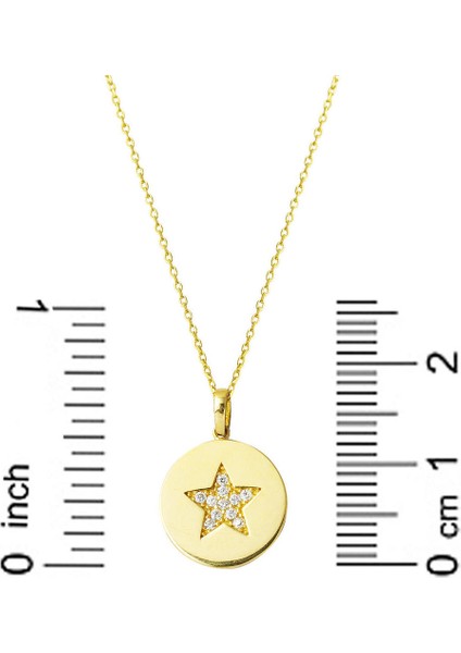 Yıldız Plaka Altın Zincirli Kolye indirimleri