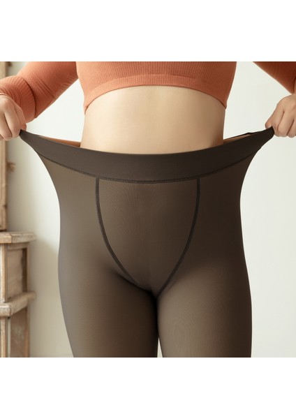 Ten Renk Sıcacık Tutan Ayak Parmaklarına Kadar Peluş Ten Görünümlü Külotlu Çorap Tayt Orijinal modelleri