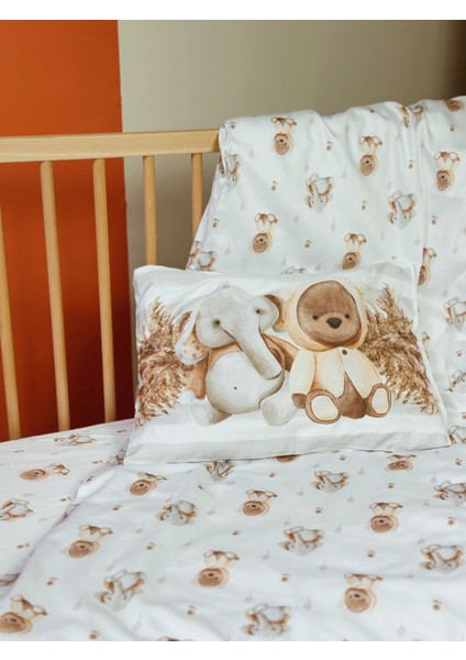 Pamuk Saten Lastikli Çarşaf Seti (120X200)-BABY Bear fiyatları