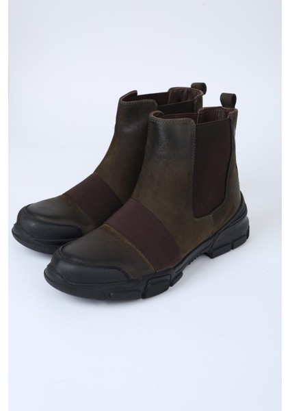 Donati Doğal Deri Kahve Erkek Bot