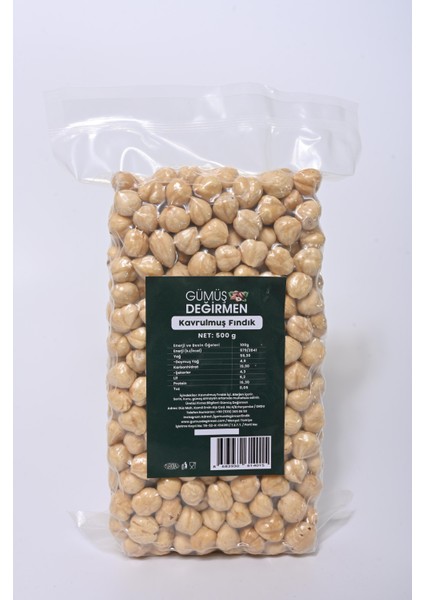 Kavrulmuş İç Fındık 500 gr Vakumlu Paket