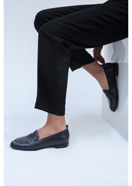 Darrel Deri Kadın Loafer Ayakkabı