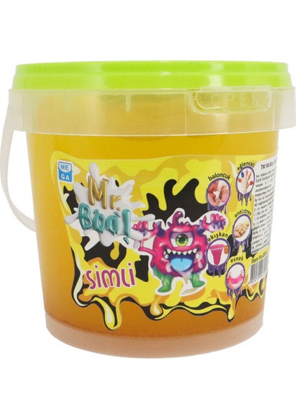 Mr.boo Kristal Parıltılı Slime 0,55 Sarı