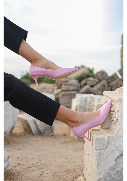 Lansisse Doğal Deri Materyal Kadın Stiletto R166