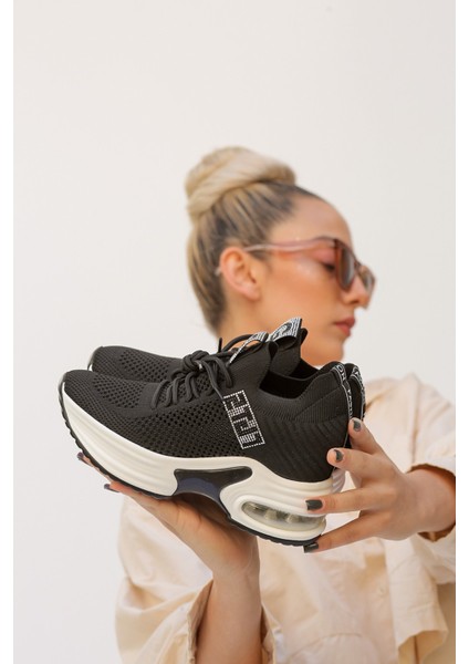 Werner Örgü Yapılı Air Tabanlı Kadın Sneakers G081