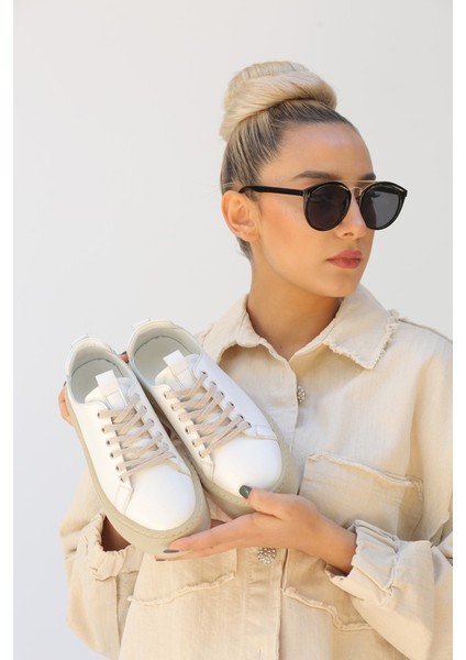 Hadley Deri Kadın Sneakers SM021