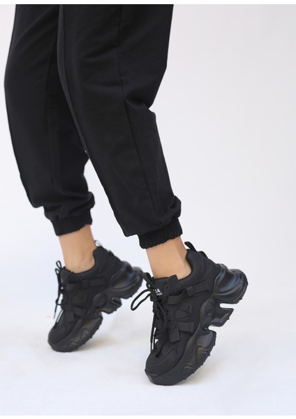 Valter Hafif Eva Taban Ithal Siyah Renk Kadın Sneaker G319