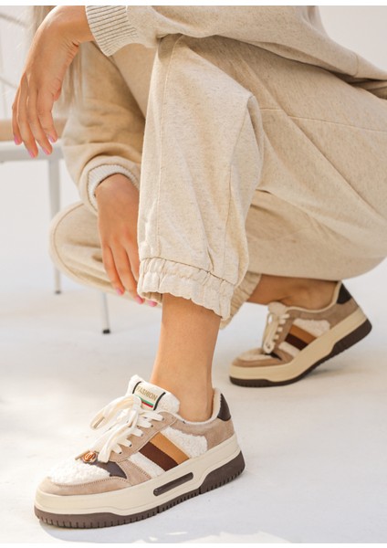Alberto Peluş Detaylı Ithal Kadın Sneaker G365 modelleri