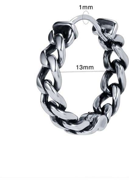 Örgü Halka Geçirmeli Butik 316L Çelik Erkek Küpe modelleri