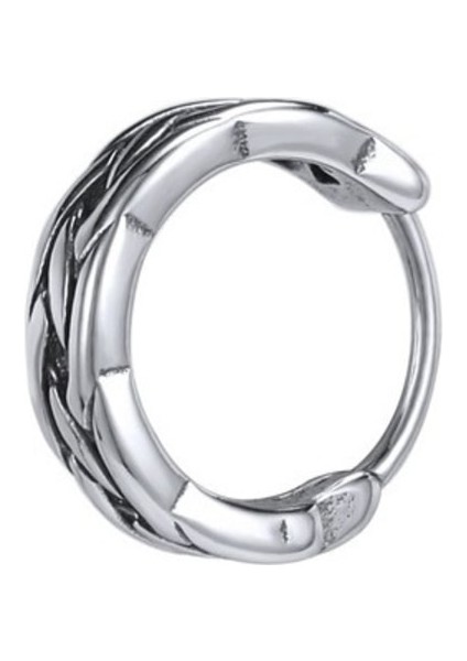 Örgü Dizayn Halka Modern 316L Çelik Geçirmeli Erkek Küpe fiyatları