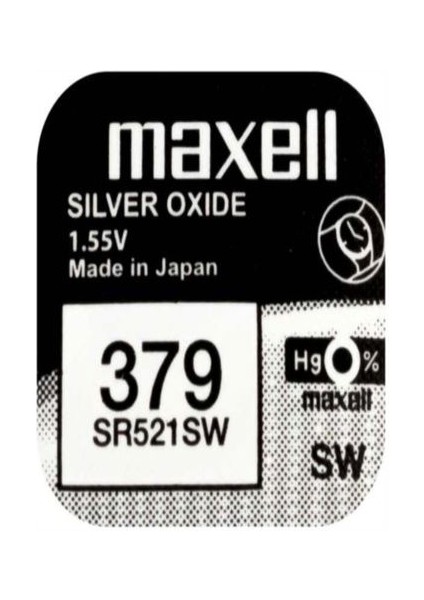 Maxell 379 SR521SW Saat Pili