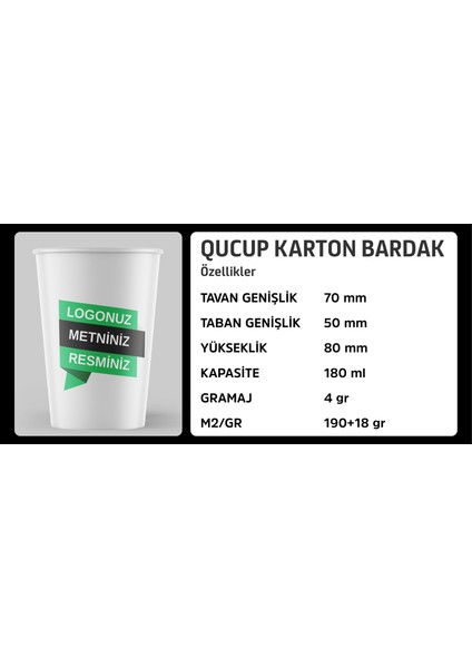 OT-3000 Karton Bardak 7 Oz Vending (Otomat Uyumlu) 3000'LI