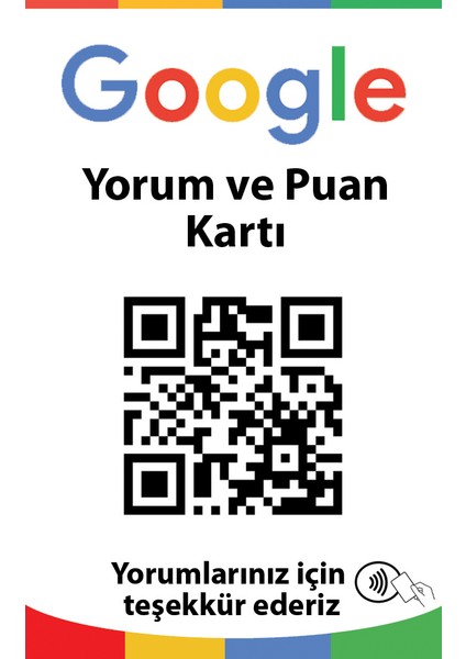 Yorum Kartı Google Yorum Kartı