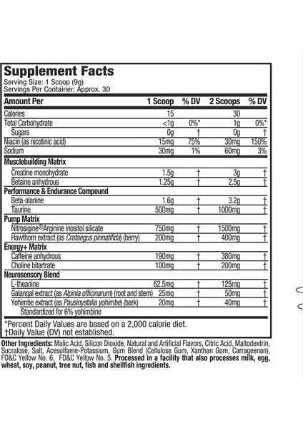 Vaporx5, Preworkout, Blue Razz Freeze, 9.4 Oz 266 gr fiyatları