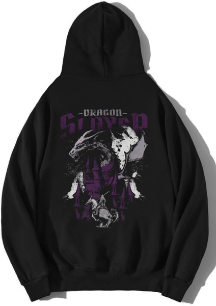 Unisex Oversize Dragon Slayer Hoodie fiyatları