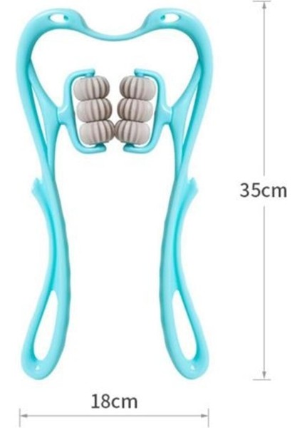 Rahatlatıcı Boyun Masajı Için Çok Fonksiyonlu Manuel Altı Tekerlekli Boyun Masaj Aleti