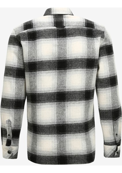Slim Fit Gömlek Yaka Siyah Erkek Gömlek CI885SS fiyatları