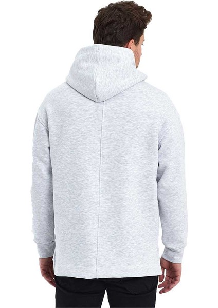 Kapüşonlu Oversize Kanguru Cep Şardonlu 3 Iplik Erkek Sweatshirt fırsatları