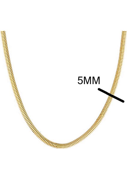 Balıksırtı Kalın Altın Zincir Kolye 60 Cm. indirimleri
