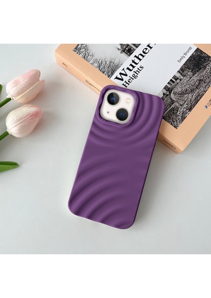Apple iPhone 15 Plus Uyumlu Kılıf Zebana 3D Water Silikon Kılıf Derin Mor
