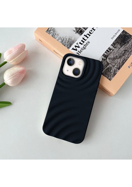 Apple iPhone 15 Plus Uyumlu Kılıf Zebana 3D Water Silikon Kılıf Siyah