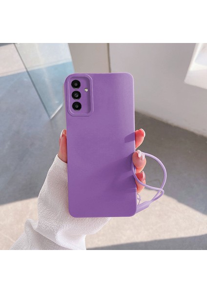 Samsung Galaxy A25 5g Uyumlu Kılıf Zebana Love Yumuşak Silikon Kılıf Lila