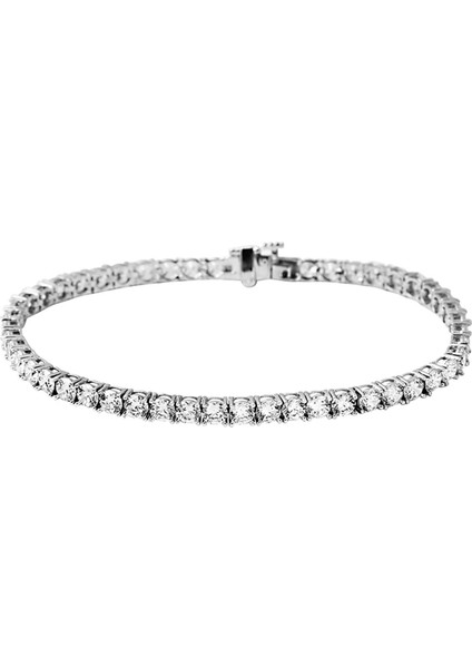 14 Ayar Su Yolu Beyaz Altın Bileklik