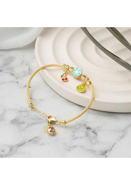 Papatya Altın Pandora Çocuk Bilekliği modelleri