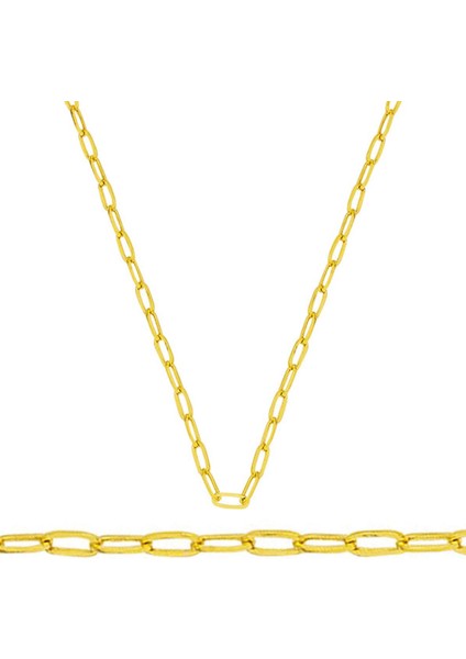 Altın Spor Zincir Kolye 14 Ayar 50CM.