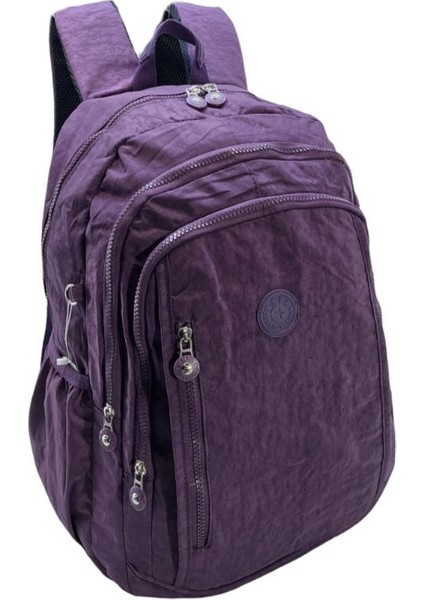 Klinkır Bayan Sırt Çantası Büyük Boy Yağmur Geçirmez Hafif Kumaş Çok Cepli Kadın Okul Sırt Çantası 45 cm indirimleri