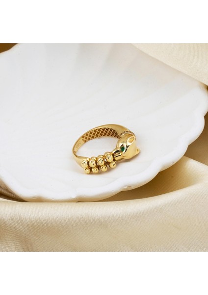 Dorikalı Puma Altın Yüzük 14 Ayar fiyatları