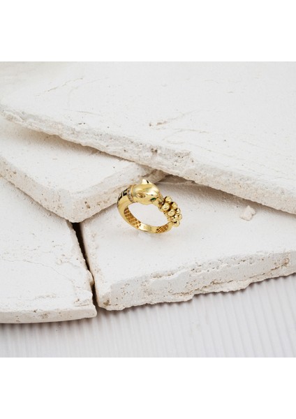 Dorikalı Puma Altın Yüzük 14 Ayar fırsatları