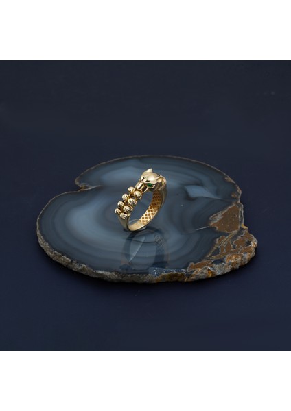 Dorikalı Puma Altın Yüzük 14 Ayar indirimleri