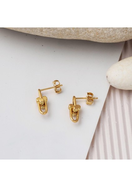 Tiffany 14 Ayar Sarı Altın Küpe modelleri