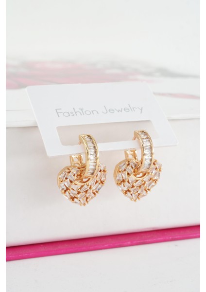 Kadın Vip Seri Baget Zirkon Taşlı Küpe Seti