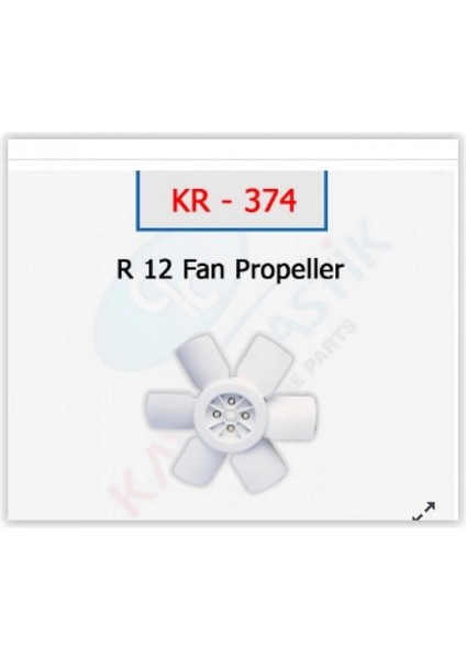 Vantilatör Pervanesi R12 Toros 102008