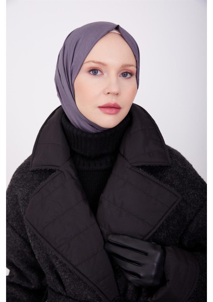 Yakası Yağmurluk Garnili Kaban 23K7229 Siyah