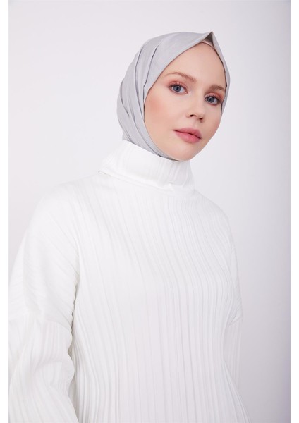 Pliseli Örme Bluz 23K3216 Ekru