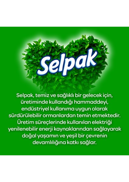 Selpak® Extra Pamuk Katkılı ve Pudra Kokulu 40'lı Tuvalet Kağıdı