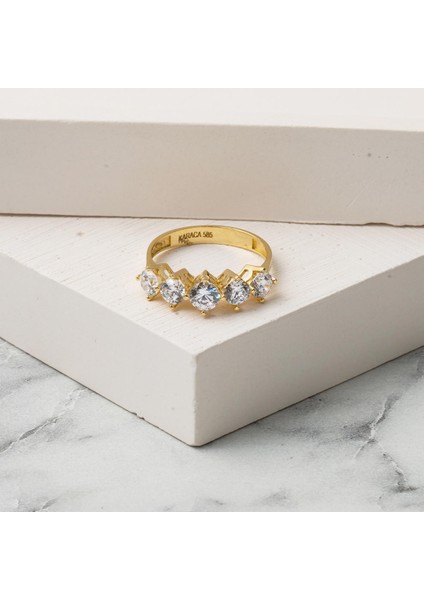 14 Ayar Asansör Model Altın Beştaş Yüzük indirimleri