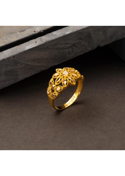 14 Ayar Papatya Sade Altın Yüzük fırsatları