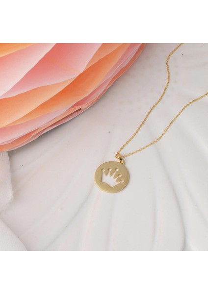 Kral Tacı Plaka Altın Kolye modelleri